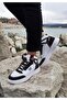 2238 White-Black, Fuspeted Orthopedic High Top Basket Sneakers - 4