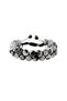 Routilli Quartz 8mm Double Row Macrame Natural Stone Bracelet