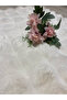 Bubble Rabbit Hair, Non-Slip Base, Fluffy, Ultra Luxury, Washable 2-Piece Bath Mat Ecru - 5
