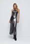 Glänzendes langes Kleid - 4