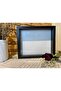 صندوق تذكاري بإطار زهور زجاجي مقاس 25x30x5 - 5