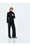 Viscose Blended Straight Wide Leg Fabric Trousers