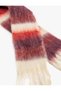 Color Blocked Tassel Detailed Soft Textured Long Scarf - 3