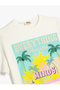 Tropical Print T-Shirt Short Sleeve Crew Neck - 3