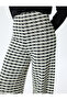 Plaid High Waist Wide Leg Trousers - 5