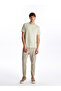 Crew Neck Short Sleeve Men's Textured T-Shirt (S5) - 2