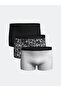 Standard Mold Cotton Flexible Men's Boxers 3-Piece
