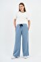 Strip Detail Pocket Pallazzo Sweatpants (B24- 0024101 ) - 5