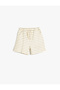 Shorts Tie Waist Pocket Detailed Cotton