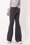 Ribbed Flared Leg Smoked Color Girl's Leggings - 4