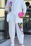 Women's Hooded Stone-Embroidered Special Design Modest Two-Piece Set