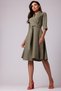 Rochie înfășurată cu guler - 3