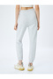 Raster Waist Lace up Pocket Detailed Comfortable Fit Jogger Sweatpants - 4