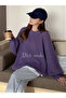 Women's Burgundy Oversize Knitwear Sweater - 6