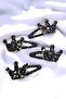 4 Children's Crown Silvery Snap Buckle