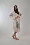 Peshtemal Bathrobe Muslin Cotton Beach Black Dreamcatcher Feather Pattern 1 Piece Unisex Beachwear Kimono Kaftan - 8