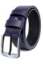 3-Pack Men's 100% Genuine Buffalo Leather Men's Jeans Belt 4.5 cm Black-Dark Blue-Brown - 6