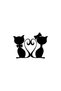 Cats in Love Sticker A+Quality 20 X 14 cm Durable