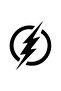 Round Lightning Sticker 10 X 12 cm