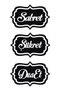 Patience Thankful Pray Sticker 30 X 63 cm
