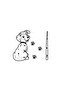 Dalmatian Dog Wiper Sticker Crest Vehicle&Motor&Decor 20 X 36 cm