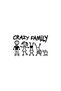 Crazy Family Wall Decor Sticker A+ Quality 40 X 24 cm Durable