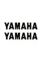 Yamaha Text Motorcycle Sticker 2 Pieces 19 X 4 cm