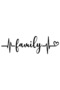 Familya Wall Decor Sticker 40 X 12 cm