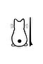 Cat on Wiper Wall Decor Sticker 40 X 52 cm