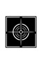 Geometric Target - Vehicle, Auto, Laptop, Wall Compatible Sticker 30*30 cm