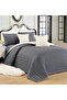 Compressed  two-sided Comforter Set Duble Size Tow color, 6 Pieces, King Size - 5