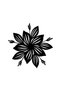 Autumn Flower Sticker A+Quality 10 X 10 cm Durable