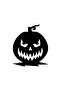 Angry Pumpkin Wall Decor Sticker 40 X 48 cm