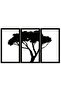 Fragmented Tree Wall Decor Quality Quality Sticker 60 X 30 cm