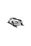 Sports Car Wall Decor Sticker 40 X 24 cm