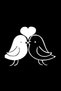 Kissing Birds Sticker Type 2 Sticker 20 X 15 cm - 3
