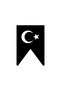 Turkish Flag 3 Auto Hood High Quality Sticker 20 X 40 cm - 2