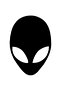 Alien Head Wall Decor Quality Quality Sticker 40 X 60 cm