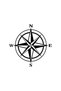 Compass Sticker A+ Quality 10 X 10 cm Durable