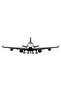 Passenger Airplane Quality Quality Sticker 3 Quality Quality Sticker 15 X 4 cm