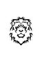 Lion Head 2 Sticker 20 X 24 cm