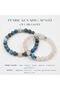Couple Bracelet |   Natural Stone Couple Bracelet |   Apatite and Pink Quartz
