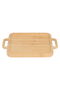 Al Saif Gallery Wooden Serving Plate, 21.8x18x2 cm, Square, Small - Light Brown