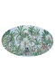 Saif Gallery Porcelain Dessert Plate, 20 x 1.5 cm, Round, Floral - Green - 2