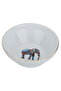 Al Saif Gallery Porcelain Soup Bowl, 10 cm, Elephant Pattern - White - 2