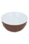 Saif Gallery Porcelain Bowl, 17 x 17 x 9 cm, Round, Double - Brown - 2