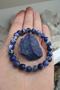 Sodalite Natural Stone Bracelet (With Raw Stone Gift) 8 Mm