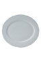 Al Saif Gallery porcelain serving plate, 10 inches, flat oval - white