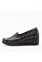 Rosa Women's Black Khaki Leather Shoes 57603