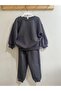 New Season Boy's Under-Top Suit Solid Color Anthracite - 3
